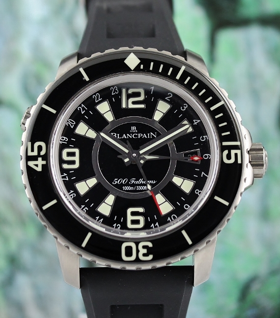 (image for) Blancpain Fifty Fathoms 500 Fathoms GMT Automatic Watch / 50021-12B30-52B